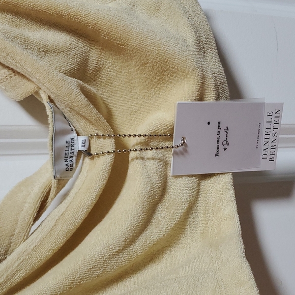 SALE - NWT Women's Danielle Bernstein Pull On Towel Terry Bra Top Taupe XXL - Picture 5 of 8